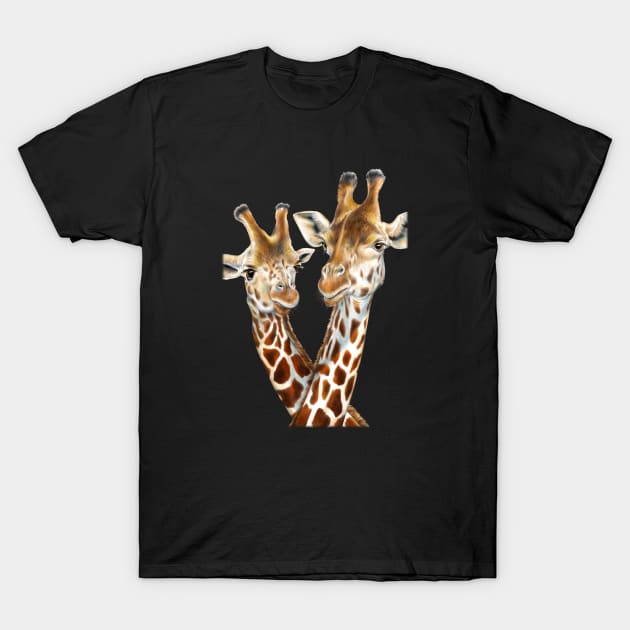 Giraffes T-Shirt by Tim Jeffs Art